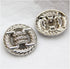 5 PCS Fashion Knotted Rope Metal Sweater Buttons for Clothes Decorative Women Coat Buttons Sewing Accessories (Silver, 25mm)...