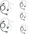 Sarcia 5 Pack Walkie Talkie Earpiece Headset PTT MIC for Motorola 2 Way Radio 2 Pin Rdm2070d cp200 cp200d cp185 with Covert Acoustic Tube...