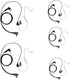 Sarcia 5 Pack Walkie Talkie Earpiece Headset PTT MIC for Motorola 2 Way Radio 2 Pin Rdm2070d cp200 cp200d cp185 with Covert Acoustic Tube...