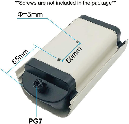 6 Inch Outdoor Weatherproof Small Duty Aluminum CCTV Housing Security Surveillance Camera Housing Camera Mount Enclosure Dust Cover Case...