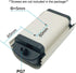 6 Inch Outdoor Weatherproof Small Duty Aluminum CCTV Housing Security Surveillance Camera Housing Camera Mount Enclosure Dust Cover Case...