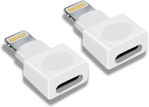 2-Pack Lightning Adapters for i-OS Phone and i-OS Tablet Pad Compatibility with Lifeproof and Otterbox Cases......