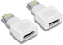 2-Pack Lightning Adapters for i-OS Phone and i-OS Tablet Pad Compatibility with Lifeproof and Otterbox Cases......