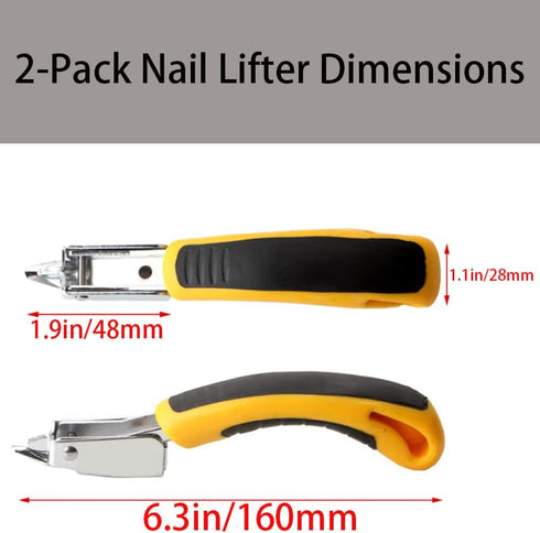 2 Pcs Staple Remover Tool Heavy Duty Staple Puller Upholstery Staple Remover for Office,School and Home...
