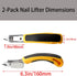 2 Pcs Staple Remover Tool Heavy Duty Staple Puller Upholstery Staple Remover for Office,School and Home...