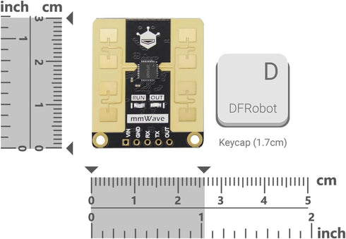 DFROBOT mmWave - C4001 24GHz Human Presence Detection Sensor (25 Meters, UART)...