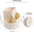 Desk Pencil Pen Holder, 3 Slots 360-Degree Spinning Pencil Pen Desk Organizers, Desktop Storage Pen Organizers Stationery Supplies, Cute Pencil Cu...