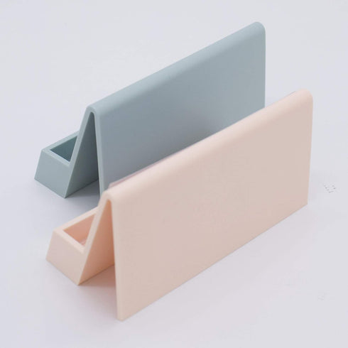 CHLD Modern Cute Plastic Business Cards-Holders Desktop Card Display Business Card Rack Organizer for Office Home (Pink)...