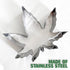 Marijuana Leaf Plant Cookie Cutter Stainless Steel 4" Smoke Pot Joint Leaf Bud Cake Mold for DIY Pastry Bakeware Brownie Biscuit Clay Mould Decora...