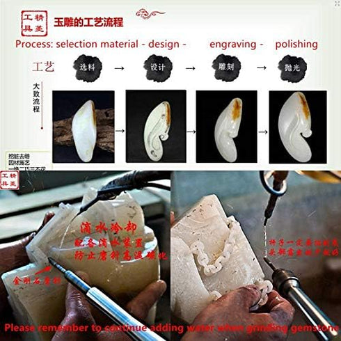 JINGLING Diamond Grinding Bits 3 mm Spherical Head with 1/8 Inch Shank Rotary Tools for Dremel Accessories Pack of 30Pcs...