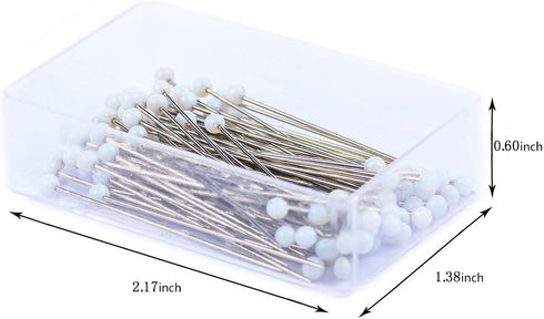 Sewing Pins 800 PCS Straight Quilting Pins 1.6 in Glass Ball Head Pins for Fabric Crafting...