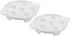 Bamboo's Grocery LoKii 6 Holes 2 Pack Ceramic Escargot Dish, Ceramic Snail Dish with Handles, Escargot Dish Diet Plates, White, 6 Inches...