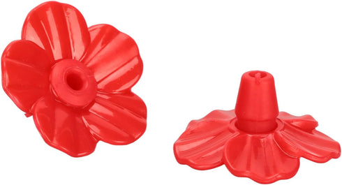 Fdit 30 sets Hummingbird Feeders Replacement Flowers Bird Accessories Bird Feeder Replacement Parts for Hummingbird Feeder Hanging Feeder(red)...
