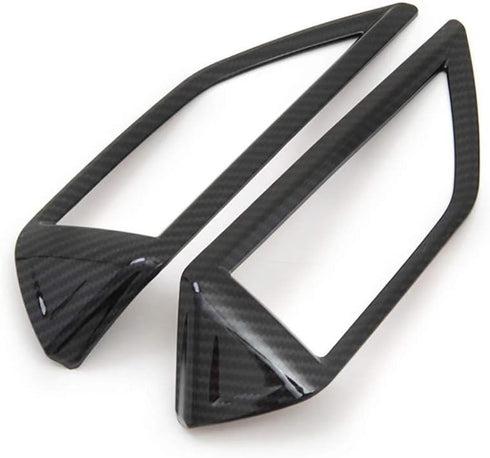 Kadore for 2018-2023 Subaru Crosstrek/Impreza Center Air Vent Trim Cover | Carbon Fiber Style ABS Frame 2-Piece Set | Sport/Limited/Premium Interi...