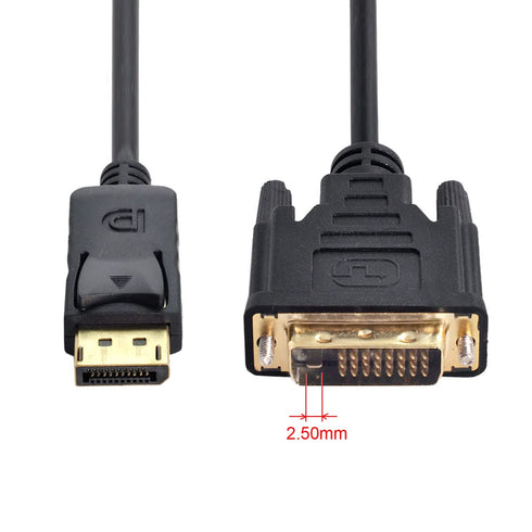 chenyang DisplayPort DP Male Source to DVI Male Single Link Video 1080p 60hz Cable 6ft 1.8m for DVI Monitor...