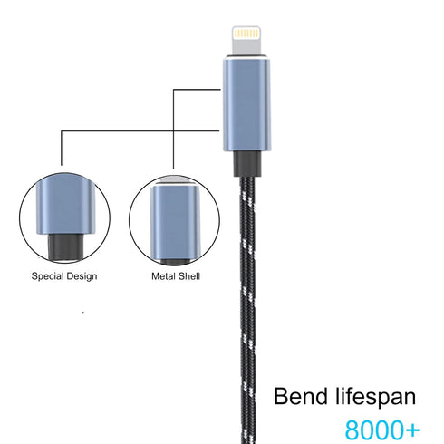 Lightning to Dual 6.35mm 1/4" TS Mono Stereo Y-Cable Splitter Lightning to Dual 1/4 inch Audio Cable Compatible for iPhone12/11/X/XS/XR/8/7/iPad,A...