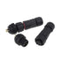 AOHUA M12 Waterproof Connector IP68 Outdoor Electrical Plug Wire to Panel, Front Male Panel Mount for 2 Or 3-pin Cables Ø 4.5-7.5mm UL Certificati...