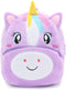 NICE CHOICE Cute Toddler Backpack Toddler Bag Plush Animal Cartoon Mini Travel Bag for Baby Girl Boy 2-6 Years(Puple Unicorn)...