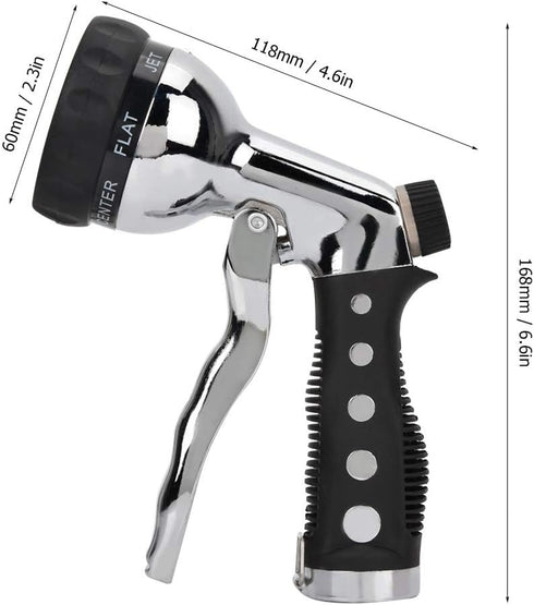 Water Hose Nozzle Sprayer, Hand Sprayer with 7 Spray Patterns High Pressure Garden Hose Spray Nozzle for Watering Plants Washing Cars Showering Pe...