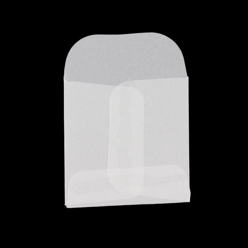 Antrader Glassine Envelopes for Stamps,50PCS 2x2 Inch Glassine Mini Lotto Lottery Ticket Holders Wedding Guest Favor Tissue Envelope Holder for Sc...