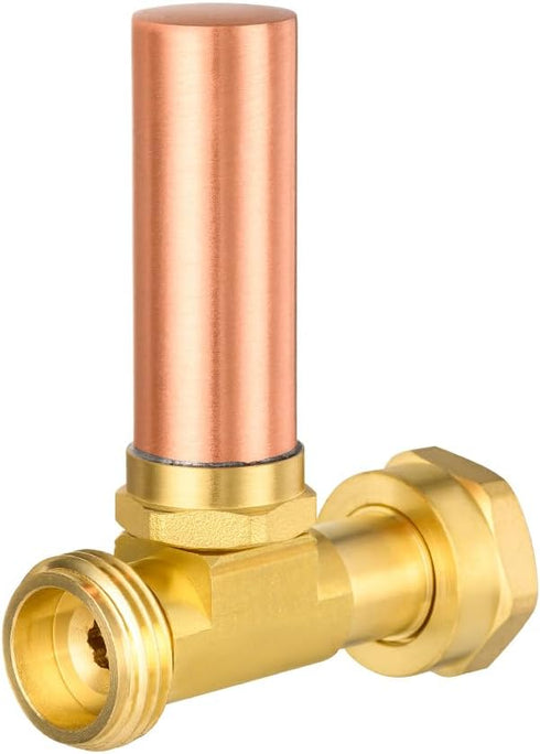 EFIELD C-240 Straight Copper Water Hammer Arrestor For Washing Machine, 3/4 Inch Swivel FHT x 3/4 Inch MHT...