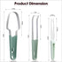 Watermelon Cutter Slicer Tool, 3-in-1 Stainless Steel Watermelon Fork Slicer and Popsicle Cutter with Clear Wall Hook, Portable Fruit Cutter Set f...