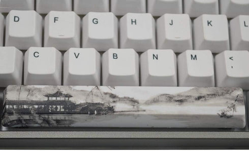 PBT 5-Sided Sublimation keycap Set OEM Highly Compatible with Cherry MX Switch Mechanical Keyboard (Jiangnan Ink)...