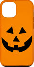 iPhone 12/12 Pro Jack O Lantern Orange Pumpkin Face Halloween Costume Case...