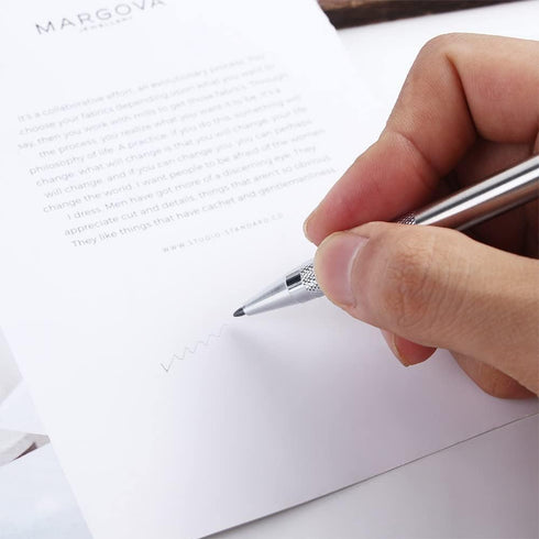 Silver Metal Mechanical Pencil Automatic Mechanical Drafting Pencil,Artist Metal Lead Holder Metal Marker Carpenter Pencils,Mechanical Drawing Pen...