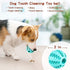 (2 Pack) Dog Puzzle Toy Teething Ball Nontoxic Durable Chew Toy Teeth Cleaning Chewing Playing Treat Dispensing Dog Toy (2 Pack) (Turquoise Blue a...