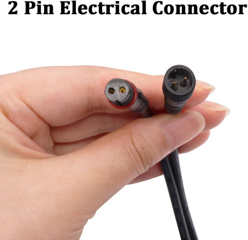 mxuteuk 6 Pairs 22AWG 2 Pin Electrical Connector,5.87in/15cm Wire Waterproof Male Female Connector,for LED Strip,Car,Truck,Boat...