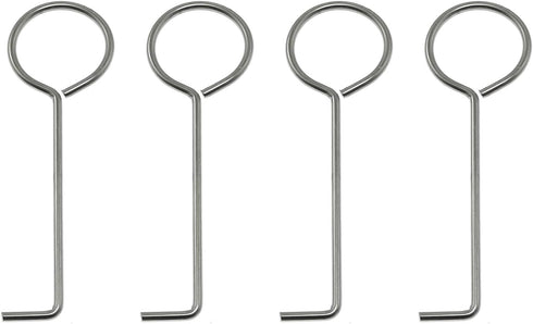 Maxmoral 4pcs Drain Key Stainless Steel Lifting Hook for Linear Floor Shower Drain Wetroom Gutter Drain Grate Daily Clean...