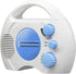 Shower Radio, Portable AM/FM Shower Radio, Waterproof Hanging Shower Radio Built-in Speaker Adjustable Volume Battery Operated Shower Radios for B...