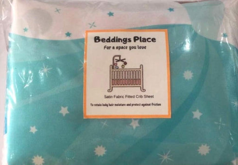 Satin Fitted Crib Sheet for Babies, Girls, Ballerina, Toddler Bed, daybed to retain Hair Moisture Size (Standard Crib Sheet, Ballerina, Princess)...