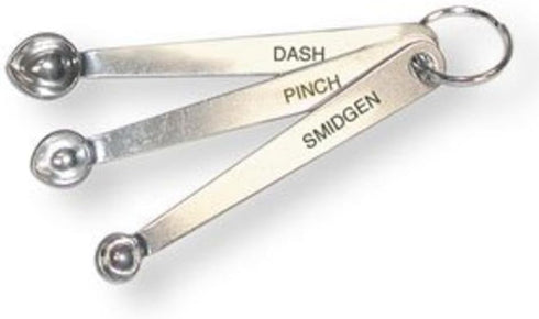 1 X Dash, Pinch, and Smidgen Measuring Spoon Set...