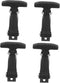 BESPORTBLE 4pcs T-Lock Buckle T Handle Boat T- Handle Rubber Flexible Hasp Car Hood Latches Car Accessories T-Handle Catches A126 Rubber Black Loc...