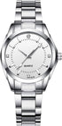 Women Watch Classic Silver Stainless Steel Waterproof Quartz Analog Watch Fashion Ladies Wrist Watches...