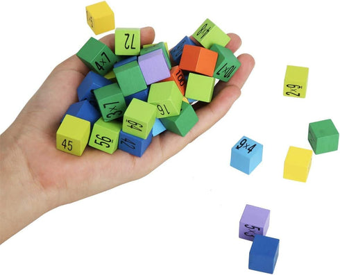 Wooden Toys Hundred Board Montessori Math 10x10 Times Table Tray with Answers Multiplication Board Educational Game for Kids (Multiplication Board...