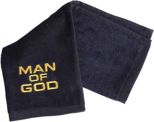 Swanson Christian Products Hand Towel Man of God Towel w/Gold Embroidery Pastor Appreciation Gift Fathers Day Present Face Towel Sweat Towels for ...