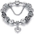 Verona Charm Bracelet with Crystal Beads Snake Chain with Beads crystal charm bracelet for Women Comes in a Gift pouch...