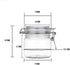 2Pcs 10 Oz/300ml Clear Round Plastic Home Kitchen Storage Sealed Jar Bottles with Leak Proof Rubber and Hinged Lid for Herbs, Spices, Candy, Gift,...