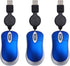Hemobllo Wired Mouse - 3 Pcs Retractable Mouse Corded Mouse Mini Mouse for Laptop Wired Computer Mouse Small Travel Mouse USB Optical Mouse Portab...