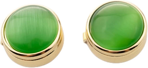 button covers for mens shirts button cover cufflinks cat eye button cover Ladies button covers (A:Golden-green diameter 1.75cm)...
