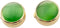 button covers for mens shirts button cover cufflinks cat eye button cover Ladies button covers (A:Golden-green diameter 1.75cm)...