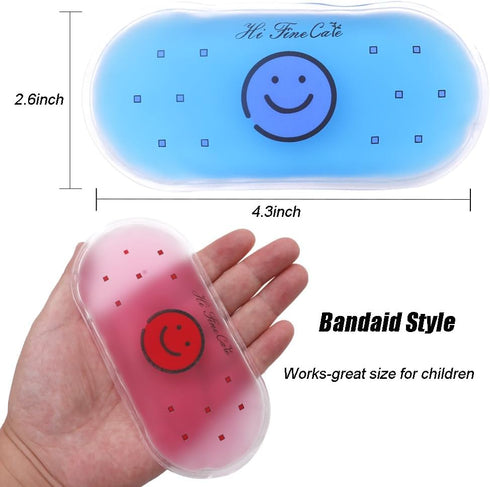 Small Ice Packs, Gel Ice Packs for Injuries Hot & Cold Ice Packs Bulk Reusable Gel Bead Ice Pack Cold Compress for Pain Relief (4 Count (Pack of 1...