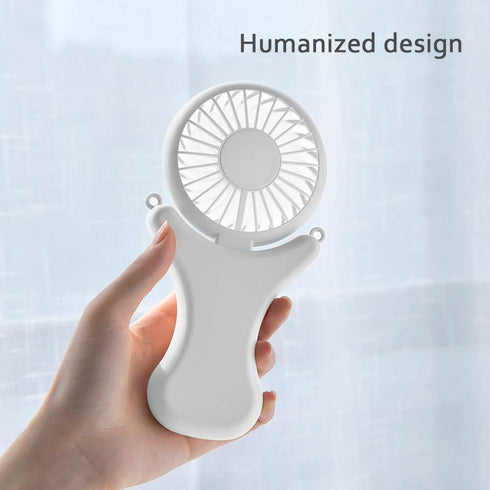 OATSBASF Mini Portable Fan, Cute Design 3 Speed Personal Small Desk Fan, 90° Ajustable, Rechargeable Mini Fan for Stylish Girl Women Travel Indoor...