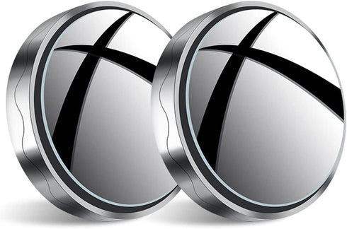 2Pcs Blind Spot Car Mirror, Automotive Side Blindspot Mirror for Car, 2.2" Round Car Rearview Mirror Accessories 360 Degree Rotating Vacuum Suctio...