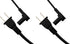 2-Pack - Extra Short Power Cord Compatible with Sonos Era 100 and Era 300 Speakers (Black - 19.5 Inches)...