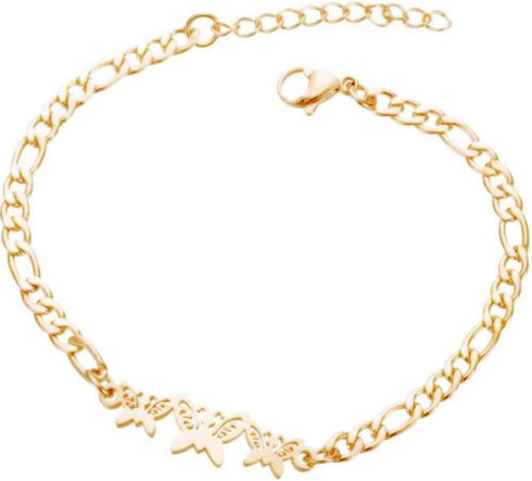 Jude Jewelers Stainless Steel Linked Butterfly Mom Girl Daughter Cocktail Party Bracelet...