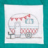 Jack Dempsey Needle Art Campers Hand Embroidery, 9" x 9", White......